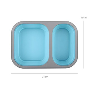 摺疊矽膠飯盒連餐具- 2H-LB-0008